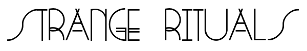 Strange Rituals font preview